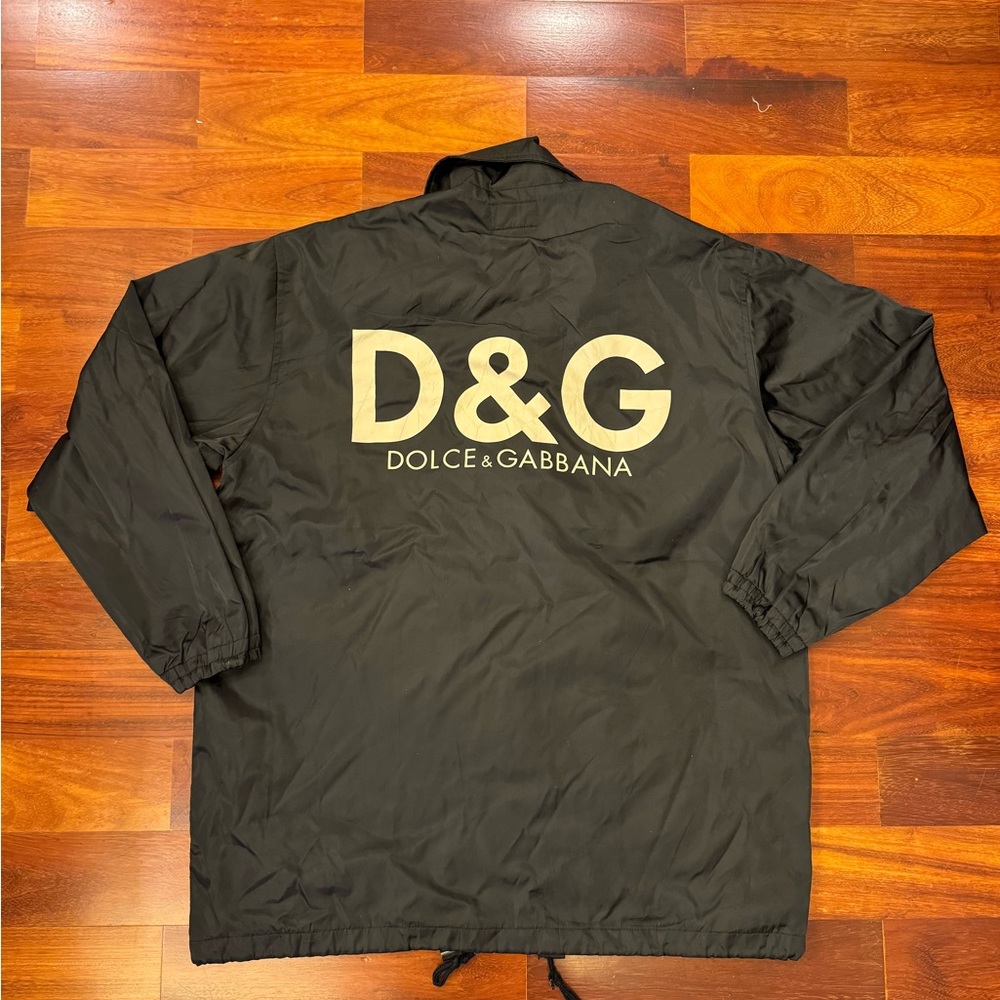 D&G Black Windbreaker Jacket for Men